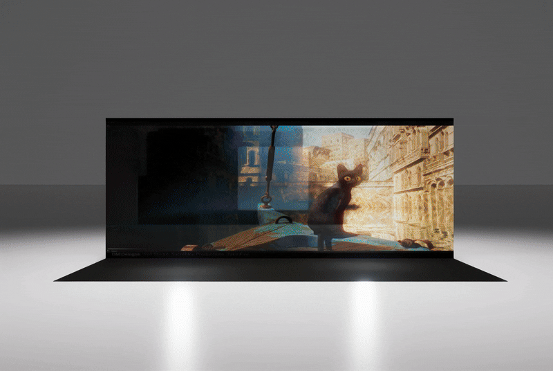 20ft gif Custom LED video wall booth