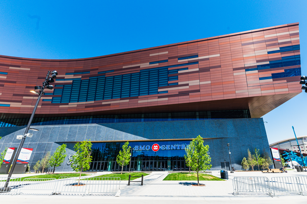 BMOCentre1 LED video wall booth rental